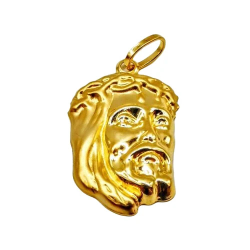 Pendentif visage christ en - pendentif,
