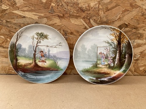 Paire ancienne assiette - ancienne,