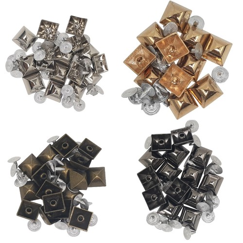 50pcs clous pyramidaux carrés - 50pcs,
