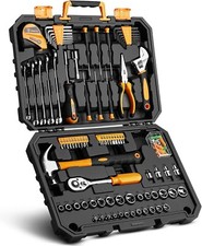 Caisse a Outil 128 Pièces, Malette Boite Coffret a Outils Complete Bricolage