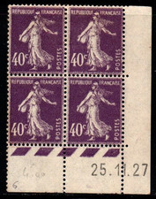 Coin daté  Semeuse n° 236 du 25/11/1927 */**