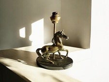 Lampe en Bronze à Patine