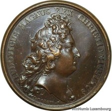 D9138 Rare Médaille Louis XIV
