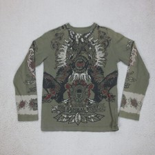 Sweat Graphique USA Kaporal S Kaki Léger Aigle Moto Rock