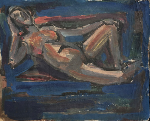 Dessin 1960 portrait femme - 1960,