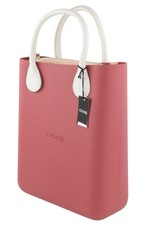 O Bag Chic Femme Sac OS Rose Double Poignées Sac Intérieur Mini Tote Carré I