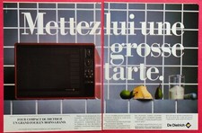 PUBLICITE de PRESSE: 1986 Electroménager Four DE DIETRICH Aliment HERVE LE GRENN