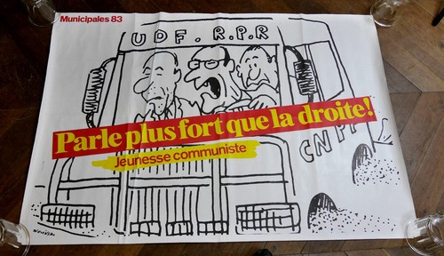 Ancienne affiche politique - ancienne,