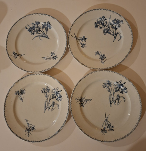 Assiettes plates sarreguemines - assiettes,