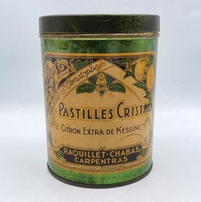 Boîte publicitaire en fer