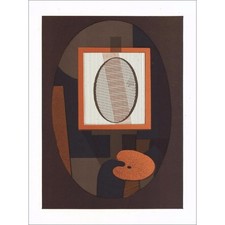 MINAUX André - Lithographie originale "Composition à la palette" 27x21cm - 1978