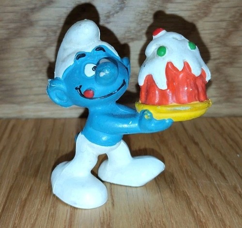 Figurine schtroumpf gourmand - schtroumpf, /