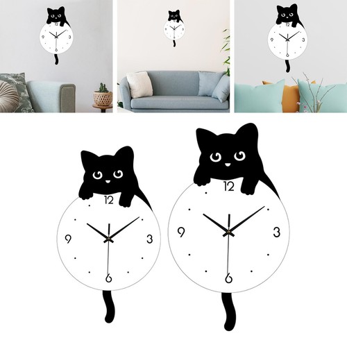 Horloge murale chat moderne - , et