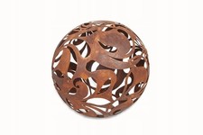 Jardin et terrasse décoration boule de jardin rustique acier rouille boule...