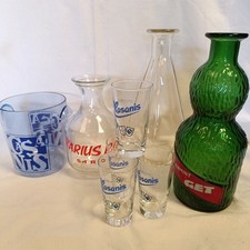 Lot Bistrot 3 Carafes A Eau Un Seau A Glaçons Et 4 Verres Casanis Très Bon État