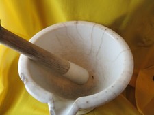 ancien grand mortier &pilon de