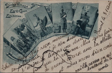 Zoo humain, Exposition coloniale, Africains en tenues traditionnelles  Original 