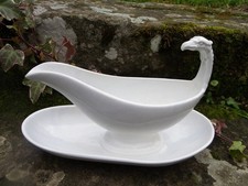 SAUCIÈRE EN FAÏENCE BLANCHE