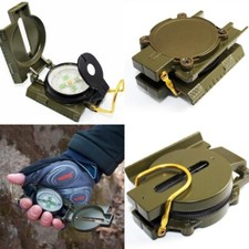 US Army Boussole Ranger Bundeswehr Olive Boîtier en Métal de Marche Navigation 2