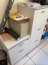 Meubles de bureau occasion Marque Camif  6 modules et 2 tabourets 