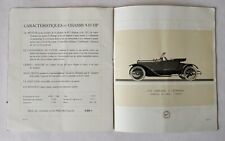 Antique Brochure Vehicules Brasier Industriels Primes Ministere de Guerre 1914