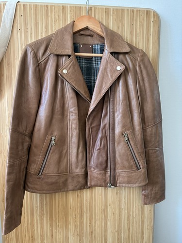 Veste cuir femme massimo dutti - cuir,