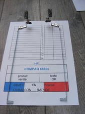 Les 2 charnières pour HP COMPAQ 6830s