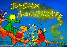 CARTE postale d'anniversaire