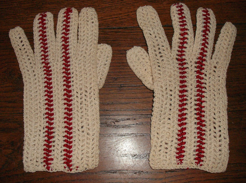 Ancienne paire gants beige - ancienne, de