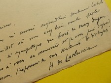 Horace DE CARBUCCIA (1891-1975) Créateur GRINGOIRE ww2. Député CORSE.  AUTOGRAPH