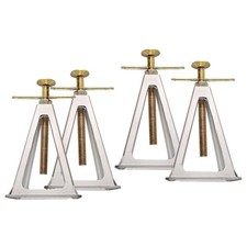 Lot de 4 supports en aluminium