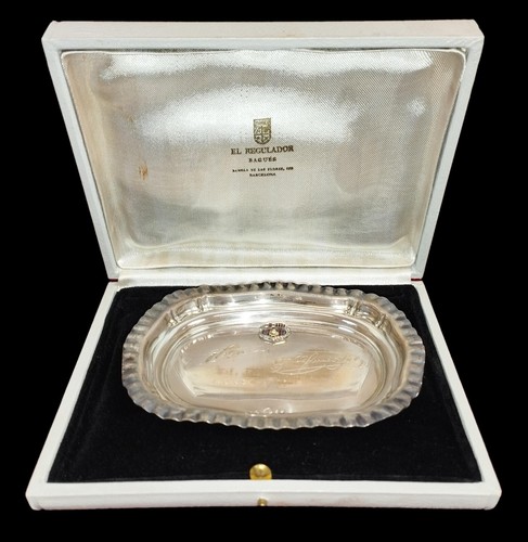 Petit plateau argent avec - argent,