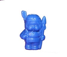 Figurine Kiki Bonux bleue Indien embout de crayon 5 cm