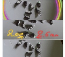 20 rivets Alu a frapper Sim U 2/2,5/3mm plaque moteur cadre Motobecane mobylette