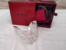 BRACELET MANCHETTE KENZO ARGENT MASSIF PONDICHERY VINTAGE 925 STERLING