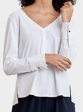 ADAY - BLOUSE MANCHES LONGUES SOMETHING TAILORED BLANC M = 38/40 - NEUF