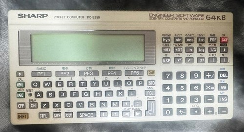 Ordinateur poche sharp - de,