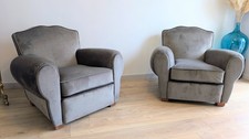 Paire fauteuils club - de,