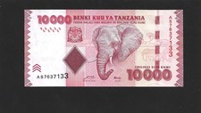 Billet de banque de Tanzanie 10000 shillingi 2010