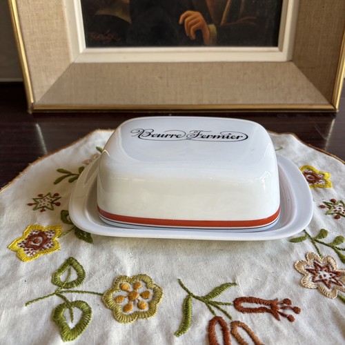 Beurrier porcelaine auteuil - beurrier,