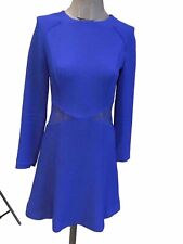 Superbe Robe Bleu Sandro Dentelle Hanches Sandro 36 Tbe