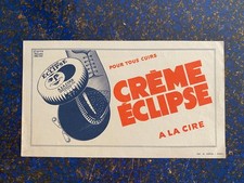BUVARD PUBLICITAIRE  " CIRAGE  POUR LES CUIRS CREME ECLIPSE   "
