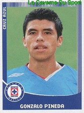 086 GONZALO PINEDA MEXICO CRUZ AZUL PRIMERA DIVISION APERTURA 2010 PANINI