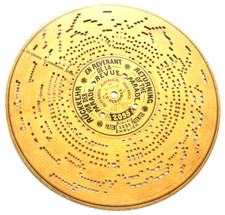 ORGAN disque Ariston organette carton disque home street organ Spieldose #0007