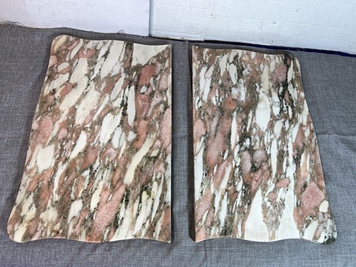 French carved pink marble two - carved,