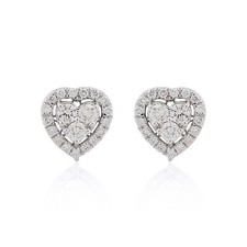 0.53 CT Forme Coeur Boucles