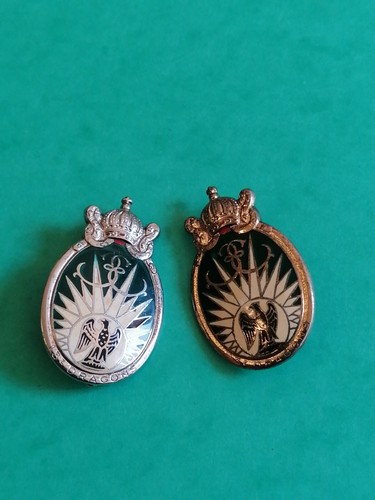 Lot insigne argenté doré - insigne,