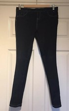 Jeggings stretch en denim bleu Primark, taille 10, intérieur jambe 28 pouces