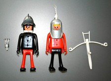 lot PLAY BIG 2 chevaliers MOYEN ÂGE  époque playmobil