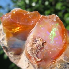Minéraux *** FAVOLOUS OPAL DE FEU MEXICAIN Sur MATRICE